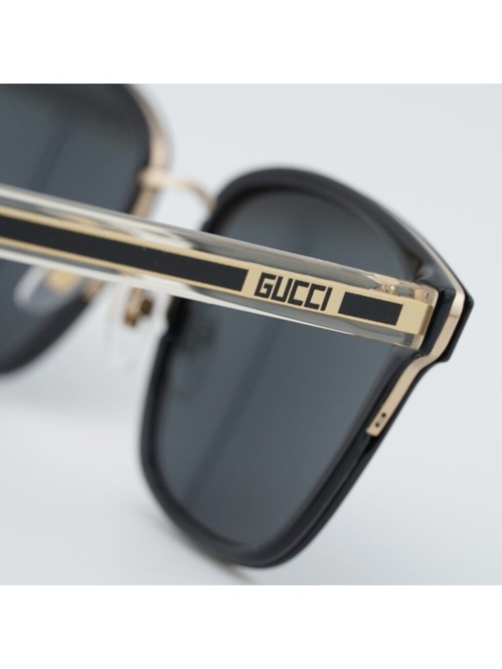 Gucci GG0563SK 001 Men Sunglasses Black Square Frame, Grey Lenses - Picture 4 of 10